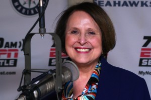 Jean Floten, WGU Washington chancellor, joins us in the studio to talk about online learning. (Erynn Rose Photo.)