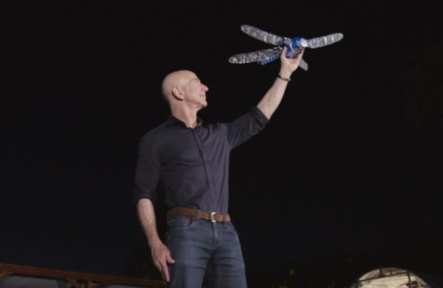 Jeff Bezos and robo-dragonfly
