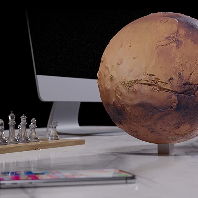 AstroReality: Mars Pro Smart Globe, 3D Printed Planet Model with Augmented  Reality App, NASA Sourced Extreme Precision Topography, 4.72”, Stunning  Decor Piece for Home, Perfect STEM Gift : Amazon.co.uk: Stationery & Office
