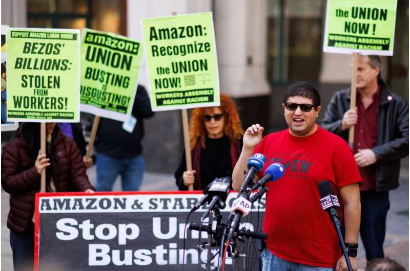 Amazon workers in NYC vote to unionize in historic labor win
