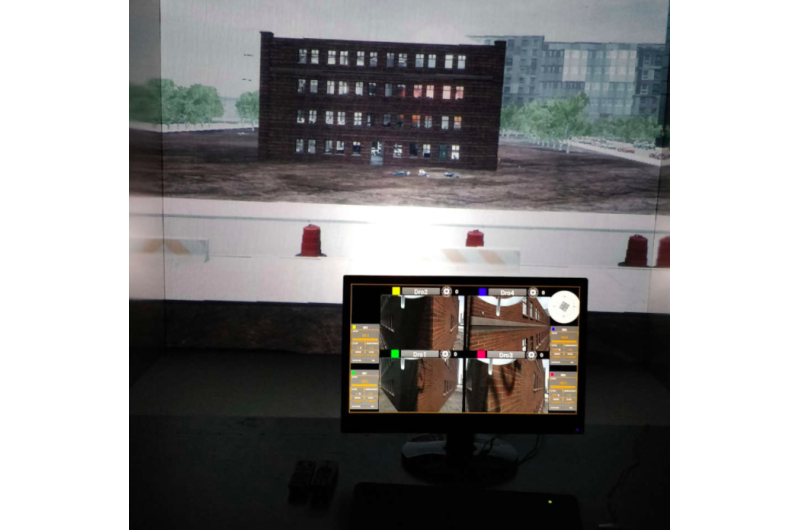 An AR interface to assist human agents during critical missions