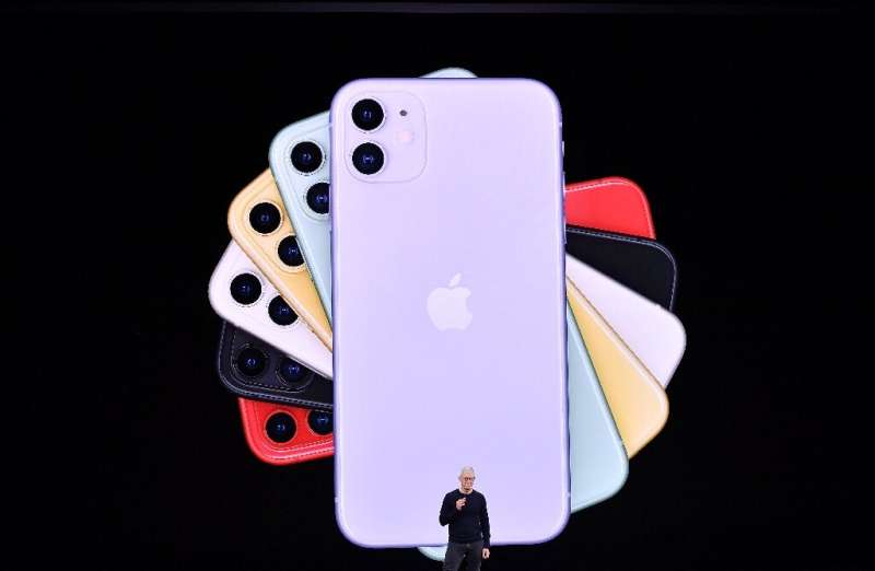 Apple CEO Tim Cook normally hosts splashy media events like this one in November 2019 to introduce new products, but the iPhone