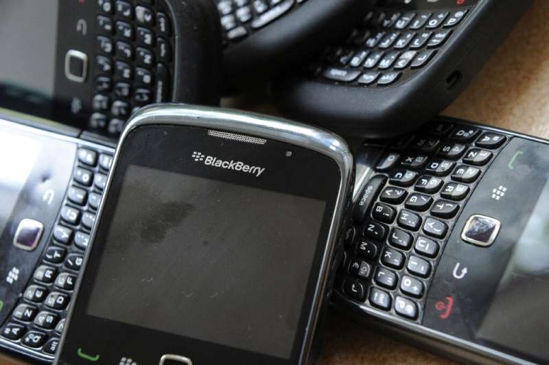 Blackberry mobile phones like those seen here were once synonymous with the emerging mobile digital culture of recent decades
