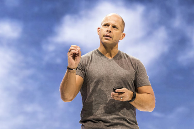 Brad Anderson speaking at Microsoft's Ignite conference this year.