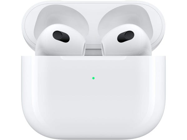 The Apple AirPods 3rd generation in the charging case