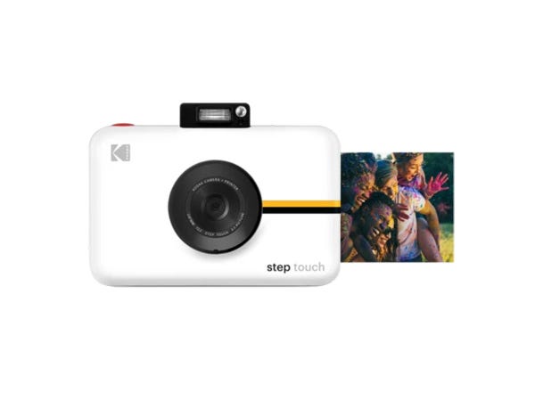 The Kodak Step Touch Instant Print Digital Camera with a picture printing out