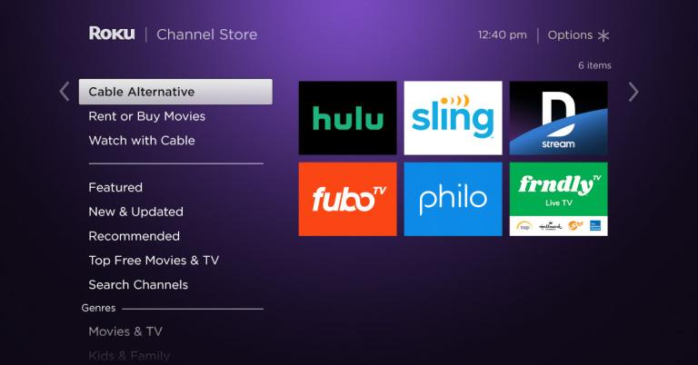 Cable Alternative or Streaming Channels > Watch With Cable