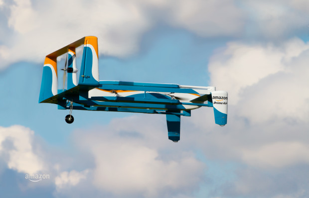 An Amazon delivery drone. Photo via Amazon.
