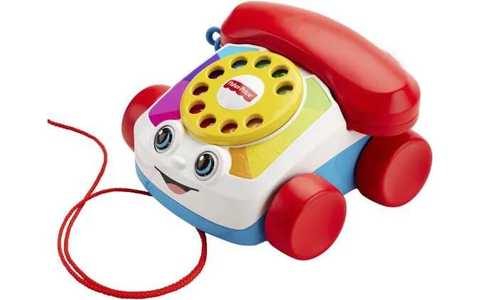 Remember Fisher-Price's classic toy telephone? It's now a real working phone, and you can buy one