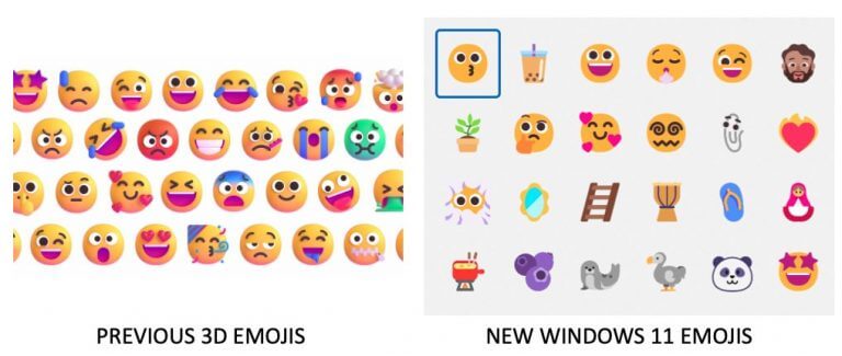 Windows 11's new emojis look flatter than Microsoft previously teased -  Roxxcloud