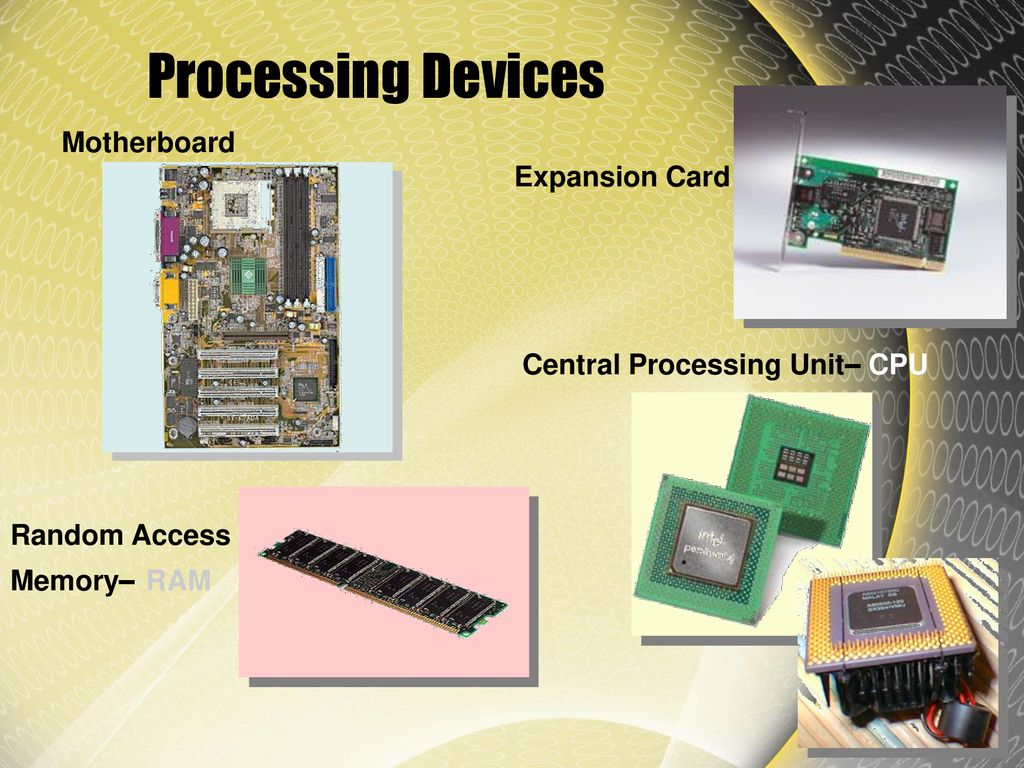Processing device of computer