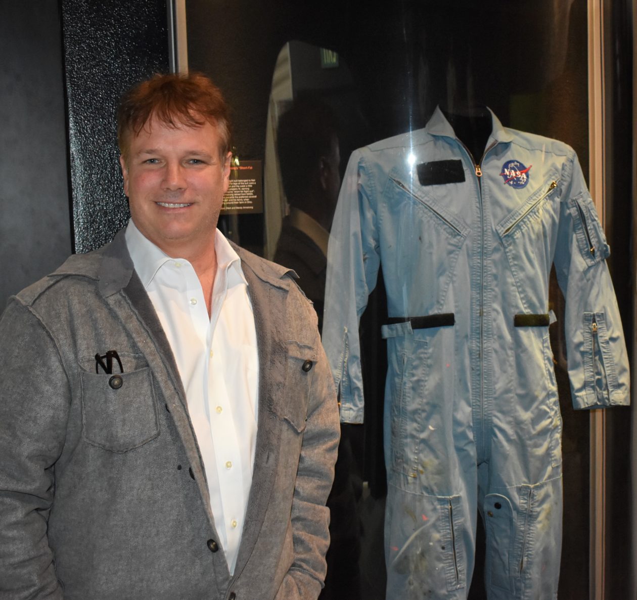 Mark Armstrong with flight suit